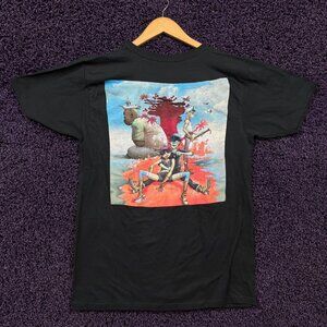 Gorillaz Plastic Beach Stranded Poster Trip Hop T-Shirt M